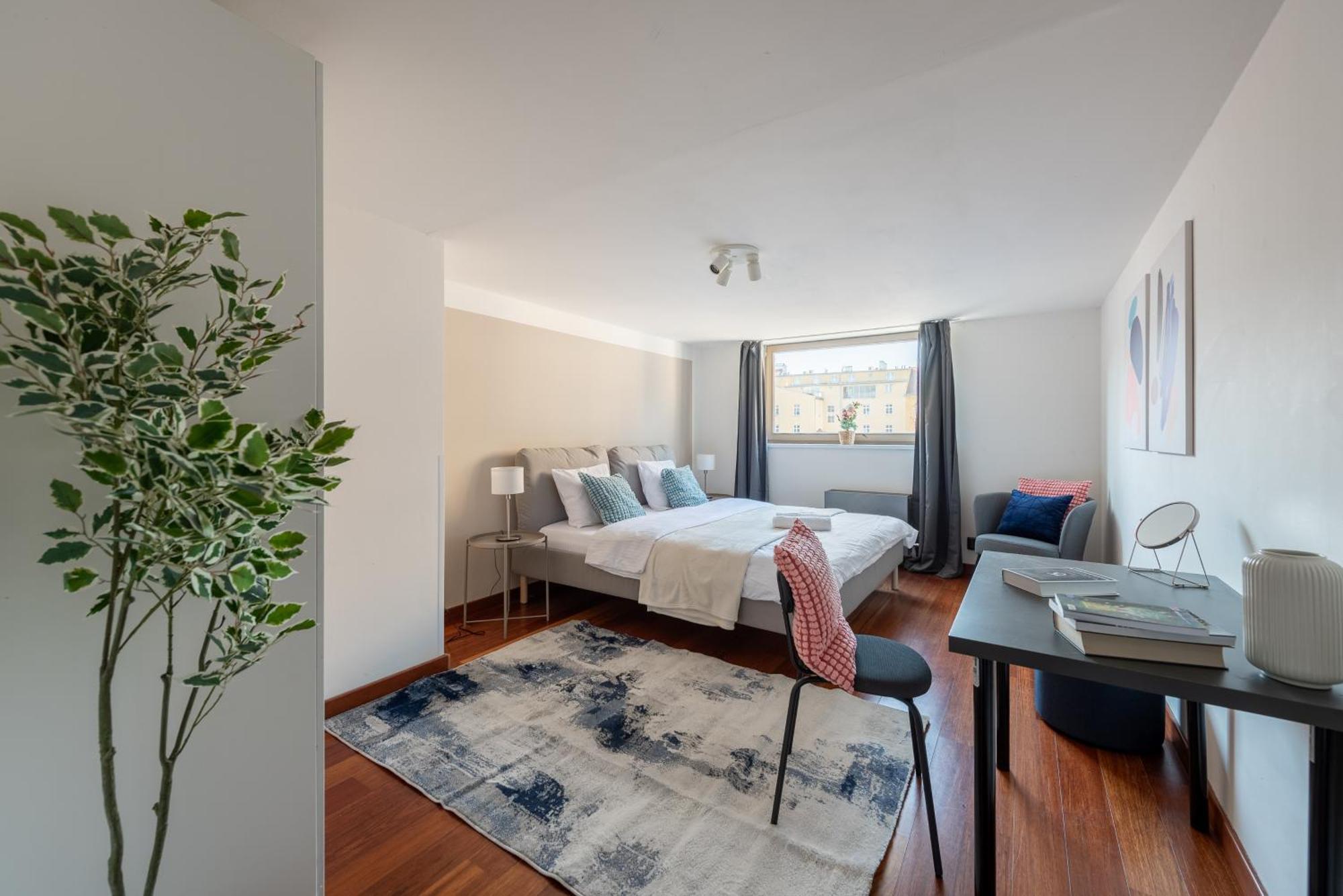 Deluxe With Balcony Near Center Апартаменты Прага